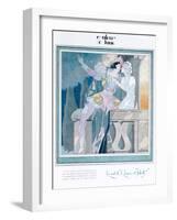 Romeo and Juliet in the Balcony Scene, Illustration from 'Femina' Magazine, December 1929-Charles Martin-Framed Giclee Print