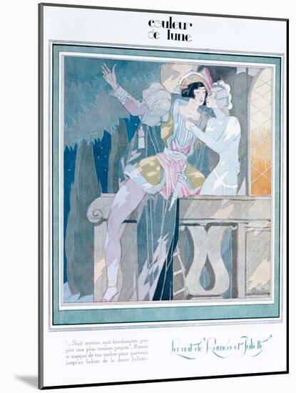 Romeo and Juliet in the Balcony Scene, Illustration from 'Femina' Magazine, December 1929-Charles Martin-Mounted Giclee Print