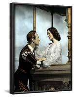 Romeo And Juliet, Leslie Howard, Norma Shearer, 1936, Balcony Scene-null-Framed Photo