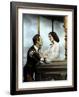 Romeo And Juliet, Leslie Howard, Norma Shearer, 1936, Balcony Scene-null-Framed Photo