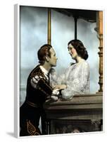 Romeo And Juliet, Leslie Howard, Norma Shearer, 1936, Balcony Scene-null-Framed Photo