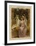 Romeo and Juliet on Balcony-null-Framed Art Print