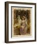 Romeo and Juliet on Balcony-null-Framed Art Print