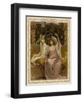 Romeo and Juliet on Balcony-null-Framed Art Print