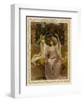 Romeo and Juliet on Balcony-null-Framed Art Print