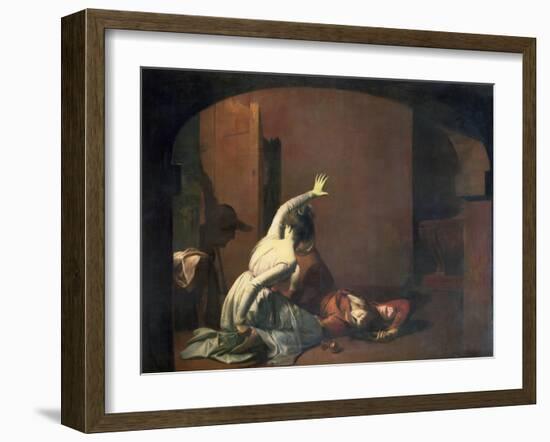 Romeo and Juliet: the Tomb Scene, "Noise Again! Then I"Ll be Brief," Exh. 1790-Joseph Wright of Derby-Framed Giclee Print