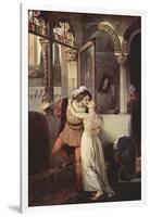 Romeo and Juliet-Francesco Hayez-Framed Art Print