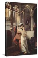 Romeo and Juliet-Francesco Hayez-Stretched Canvas