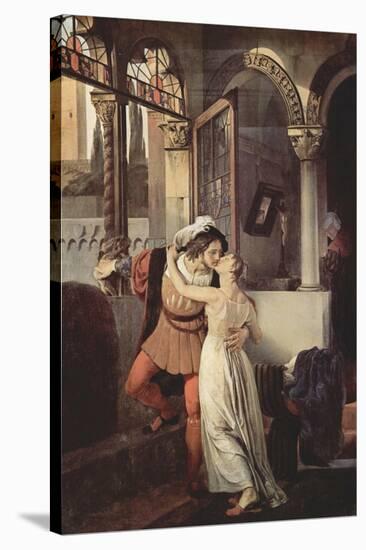 Romeo and Juliet-Francesco Hayez-Stretched Canvas