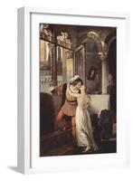 Romeo and Juliet-Francesco Hayez-Framed Art Print