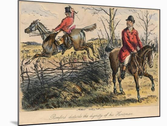 Romford Disturbs the Dignity of His Huntman, 1865-Bradbury, Evans and Co-Mounted Giclee Print