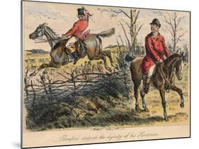 Romford Disturbs the Dignity of His Huntman, 1865-Bradbury, Evans and Co-Mounted Giclee Print