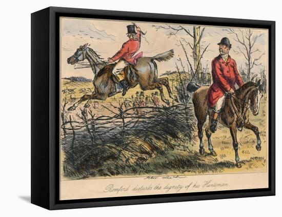 Romford Disturbs the Dignity of His Huntman, 1865-Bradbury, Evans and Co-Framed Stretched Canvas