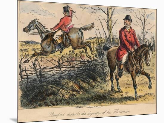 Romford Disturbs the Dignity of His Huntman, 1865-Bradbury, Evans and Co-Mounted Giclee Print