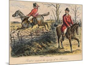 Romford Disturbs the Dignity of His Huntman, 1865-Bradbury, Evans and Co-Mounted Giclee Print