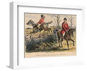 Romford Disturbs the Dignity of His Huntman, 1865-Bradbury, Evans and Co-Framed Giclee Print