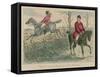 Romford Disturbs the Dignity of His Huntsman-John Leech-Framed Stretched Canvas
