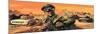 Rommel in North Africa-Graham Coton-Mounted Giclee Print