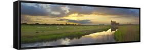 Romney Marsh and Fairfield Church Near Brookland, Kent, England, United Kingdom, Europe-Stuart Black-Framed Stretched Canvas