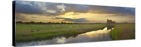 Romney Marsh and Fairfield Church Near Brookland, Kent, England, United Kingdom, Europe-Stuart Black-Stretched Canvas