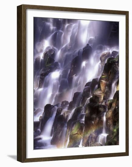 Romona Falls in Mt. Hood, Oregon Cascades, USA-Janis Miglavs-Framed Premium Photographic Print