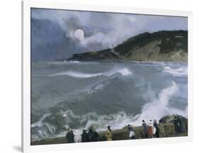 Rompeolas De San Sebastian-Joaquín Sorolla y Bastida-Framed Art Print