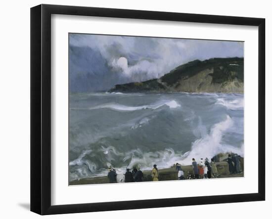 Rompeolas De San Sebastian-Joaquín Sorolla y Bastida-Framed Art Print