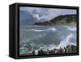 Rompeolas De San Sebastian-Joaquín Sorolla y Bastida-Framed Stretched Canvas