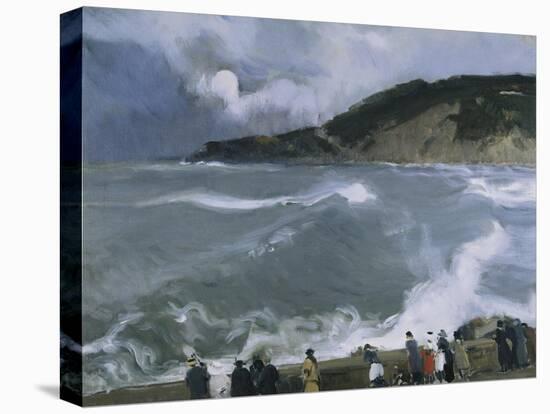 Rompeolas De San Sebastian-Joaquín Sorolla y Bastida-Stretched Canvas