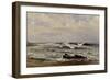 Rompientes de Guethary, ca. 1881-Carlos de Haes-Framed Giclee Print