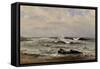 Rompientes de Guethary, ca. 1881-Carlos de Haes-Framed Stretched Canvas