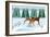 Romping Reindeer-Marie Sansone-Framed Giclee Print