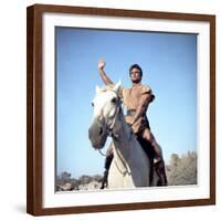 Romulus and Remus DUEL OF THE TITANS (aka ROMOLO E REMO) by Sergio Corbucci with Steve Reeves, 1961-null-Framed Photo