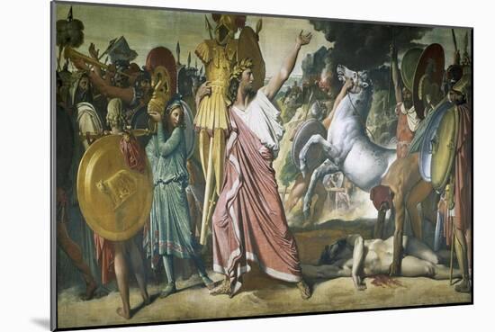 Romulus as Conqueror of King Acros, 1811-1812-Jean-Auguste-Dominique Ingres-Mounted Giclee Print