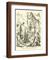 Romulus Augustus Resigns the Crown-null-Framed Giclee Print