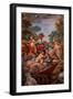 Romulus is Welcomed in Olympus by Jupiter. Detail of “Apotheosis of Romulus  1775 -1779, Fresco-Mariano Rossi-Framed Giclee Print