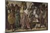 Romulus, vainqueur d'Acron, porte les dépouilles opimes au temple de Jupiter-Jean-Auguste-Dominique Ingres-Mounted Giclee Print