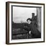 Romy Schneider on a Balcony-Marcel Begoin-Framed Photographic Print