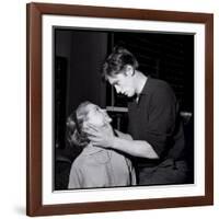 Romy Schneir and Alain Delon Sharing a Moment, 1960'S-Marcel Begoin-Framed Photographic Print