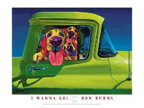 Dog About Town-Ron Burns-Framed Art Print