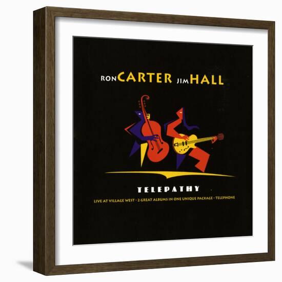 Ron Carter and Jim Hall, Telepathy-null-Framed Art Print