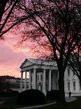 The Early Morning Sunrise Warms up the Winter Sky Behind the White House January 10, 2002-Ron Edmonds-Photographic Print