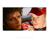 Valentino Rossi, Side by Side-Ron Fisher-Framed Art Print