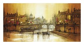 Canal de Paris-Ron Folland-Premium Giclee Print