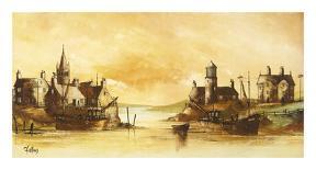 Autumn Waters-Ron Folland-Premium Giclee Print