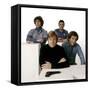 Ron Liebman, Paul Sand, Robert Redford and George Segal\rLes Quatres Malfrats THE HOT ROCK-null-Framed Stretched Canvas