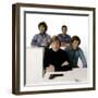 Ron Liebman, Paul Sand, Robert Redford and George Segal\rLes Quatres Malfrats THE HOT ROCK-null-Framed Photo