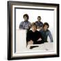 Ron Liebman, Paul Sand, Robert Redford and George Segal\rLes Quatres Malfrats THE HOT ROCK-null-Framed Photo