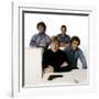 Ron Liebman, Paul Sand, Robert Redford and George Segal\rLes Quatres Malfrats THE HOT ROCK-null-Framed Photo