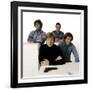 Ron Liebman, Paul Sand, Robert Redford and George Segal\rLes Quatres Malfrats THE HOT ROCK-null-Framed Photo